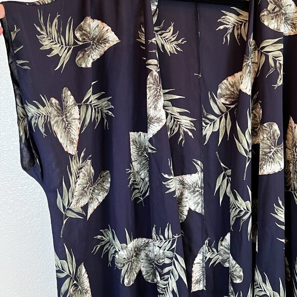 I Joah Premium Open Front Tropical Print Cardigan/Kimono Cover Up Size M - Picture 2 of 6